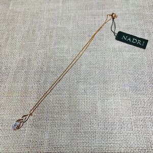 Nadri Rose Gold Crystal Necklace